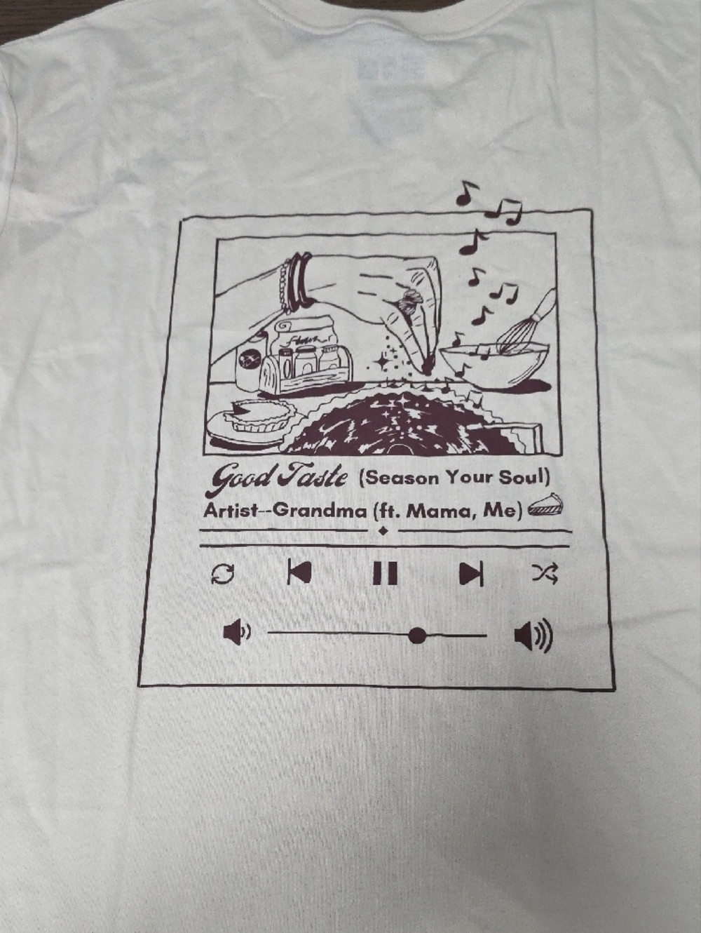 Cream Graphic Men’s Shirt - Picture 4 of 4